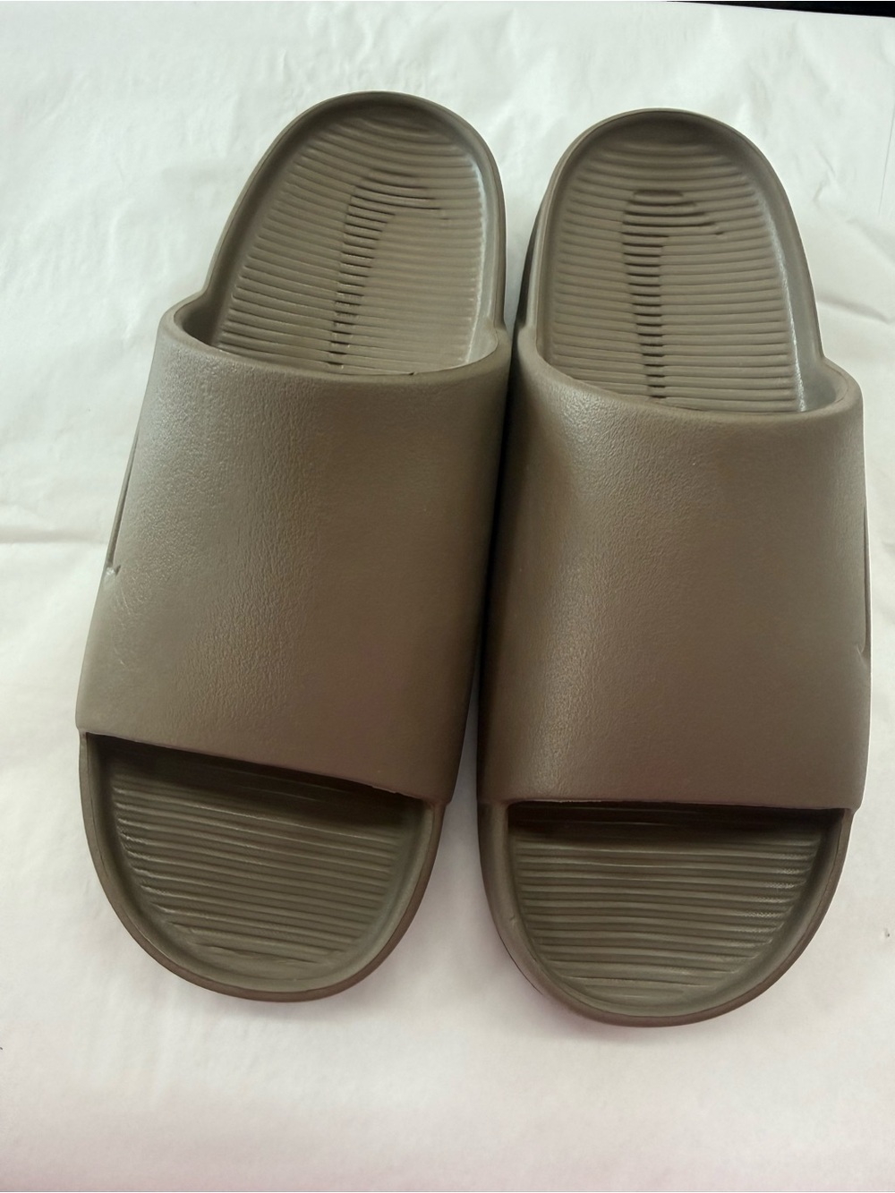 Nike Calm Slide Mink Brown Taupe Foam Sandals Women’s Size 8